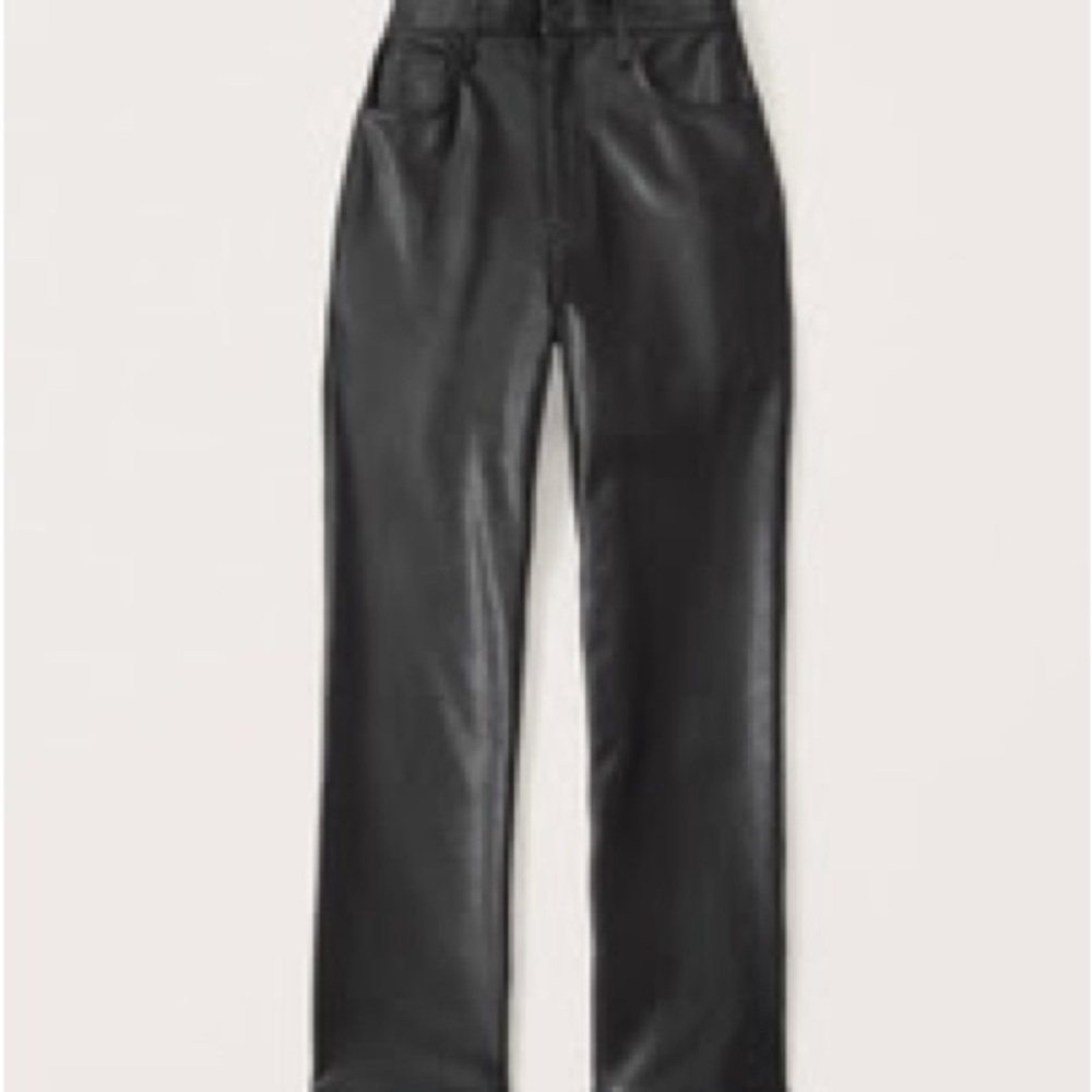 Abercrombie & Fitch Black Leather Pants
